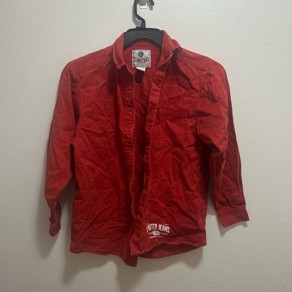 Limited Jeans Women's Red Jean Jacket